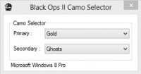Black Ops II Camo Selector Screenshot