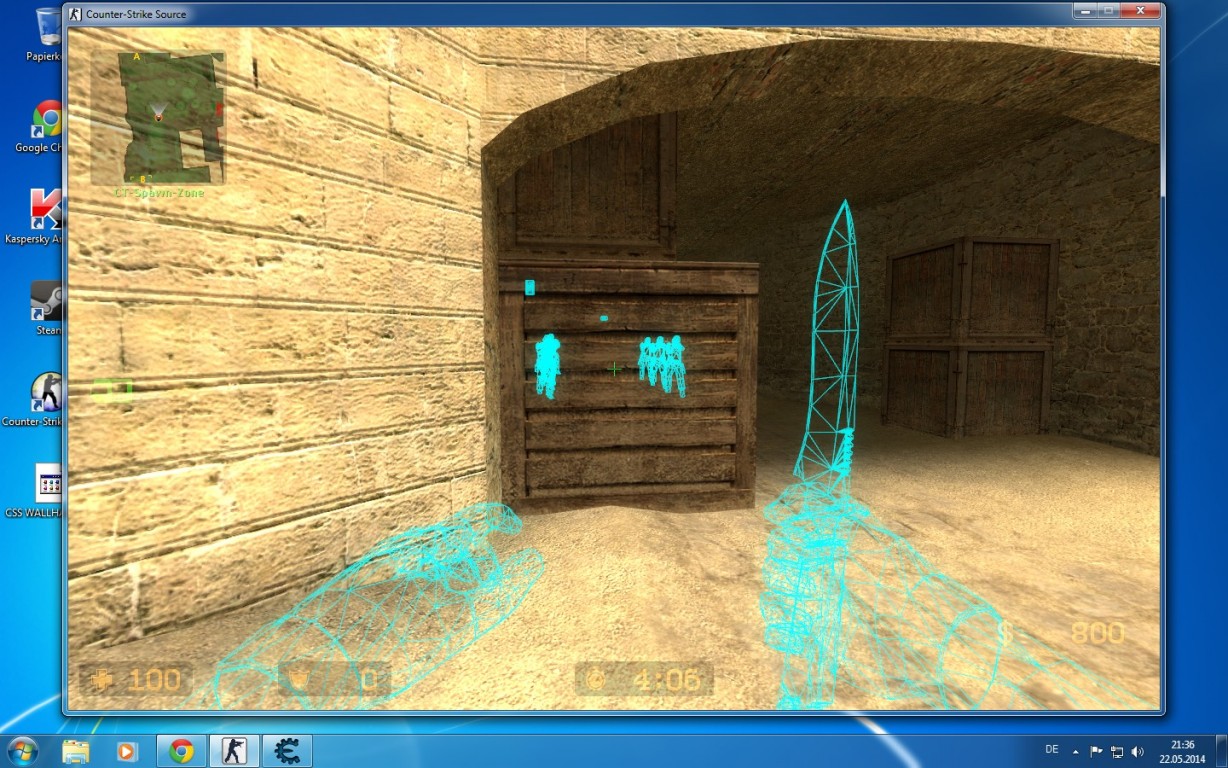 counter strike source wallhack textures