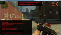 Counter-Strike: Source Overlay ESP and Aimbot Screenshot